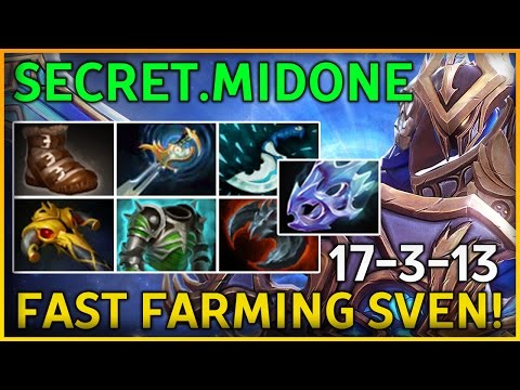 MidOne - 8696 MMR Safe Lane Sven - FAST FARMING SVEN! | Dota 2 VOD Full Game Pro Guide Gameplay