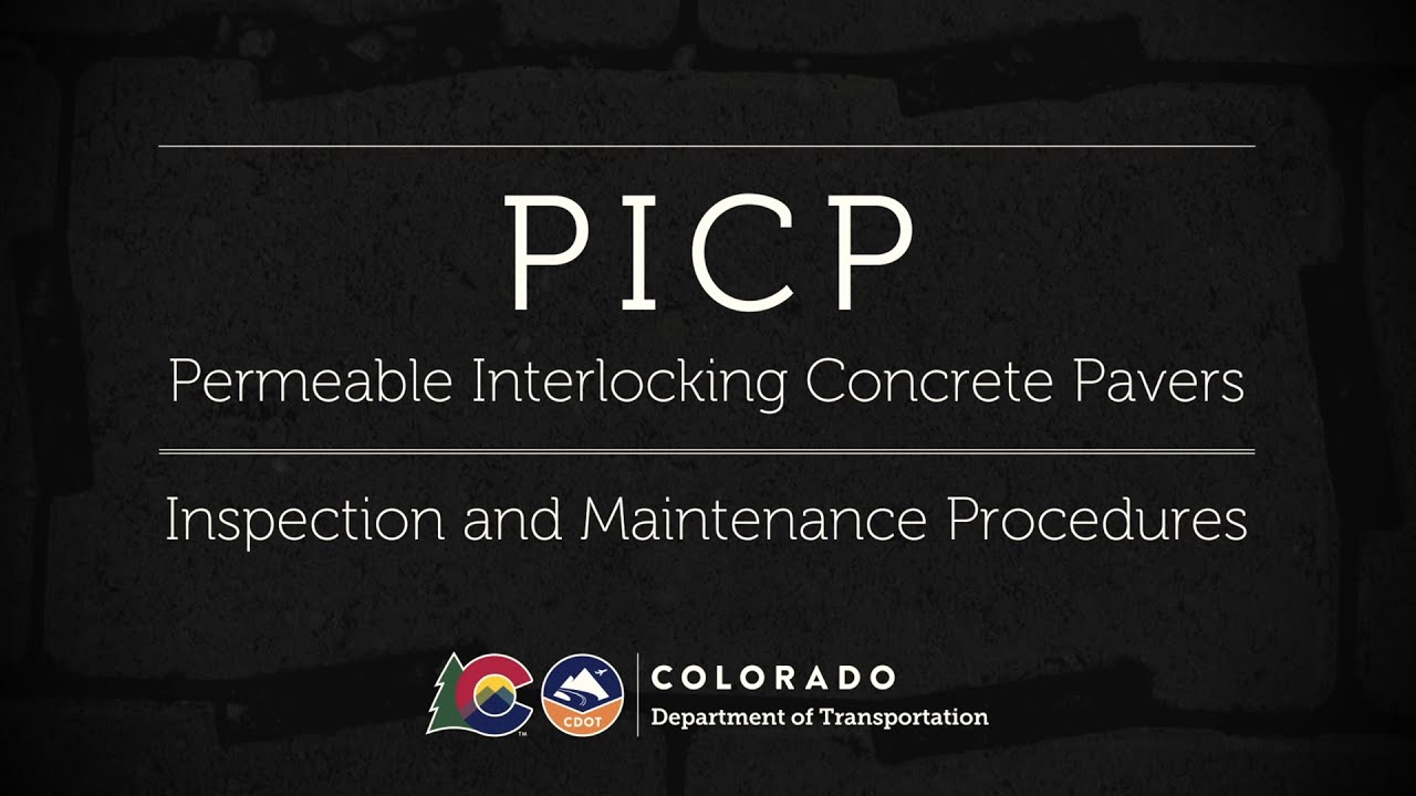 Permeable Interlocking Concrete Pavers - Inspection and Maintenance