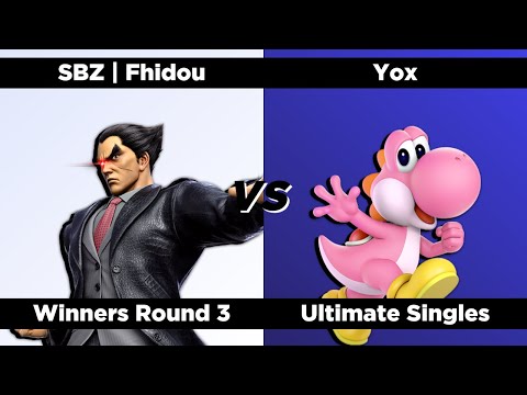 Super Smash QWERTZ #8  - Pools Winners Round 3 - SBZ | Fhidou (Kazuya) vs. Yox (Yoshi)