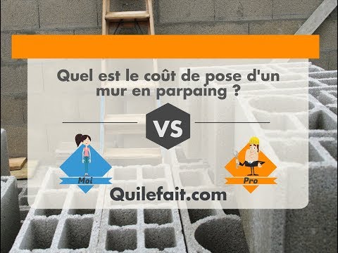 Prix d'un mur en parpaing : par moi ou par un pro