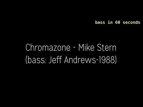 Chromazone (Jeff Andrews) bass in 60 seconds