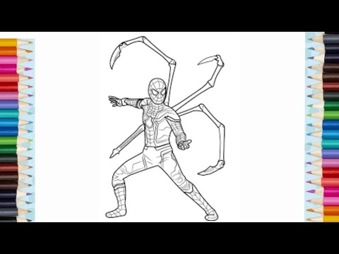 Iron Spiderman Coloring Pages/Superhero Shows His Power/Elektronomia - Sky High [NCS Release]
