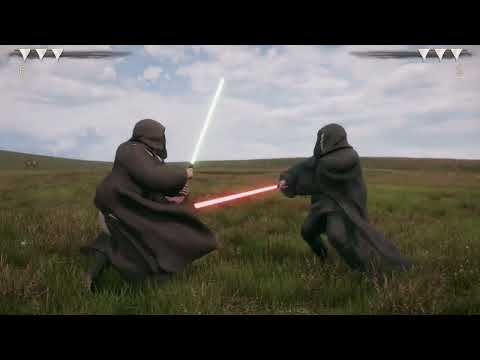 What A Realistic Lightsaber Duel Might Look Like - Hellish Quart