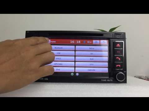 ZK-7702V VW Tourage Car GPS Radio VW UI BT Radio
