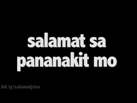 J Rice - "Salamat Sa Pananakit Mo" [Official Lyric Video] (Original Song)