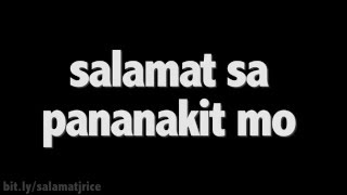 J Rice - &quot;Salamat Sa Pananakit Mo&quot; [Official Lyric Video] (Original Song)