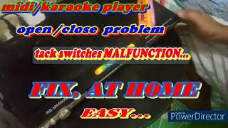Download lagu midi/ karaoke player,. open/close problem, fix at home.. mp3