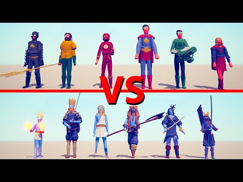DC Team vs BOSSES Team - Totally Accurate Battle Simulator TABS