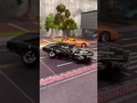 Iconic Fast and Furious scene Recreated in hot wheels 🔥🔥🔥 #hotwheels #fastandfurious #paulwalker
