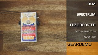 Video thumbnail for BSM - Spectrum Fuzzbooster - Geardemo by Haiko Heinz