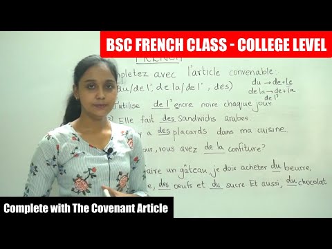 BSc French Class Part - 24 |  Complete with The Covenant Article | College level
