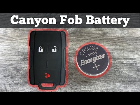 2015 - 2021 GMC Canyon Remote Key Fob Battery Replacement - How To Change Remove Replace Batteries