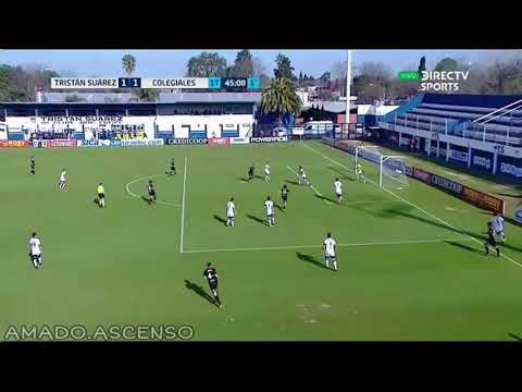GOLES TRISTAN SUAREZ  - COLEGIALES ( 3 - 1 )
