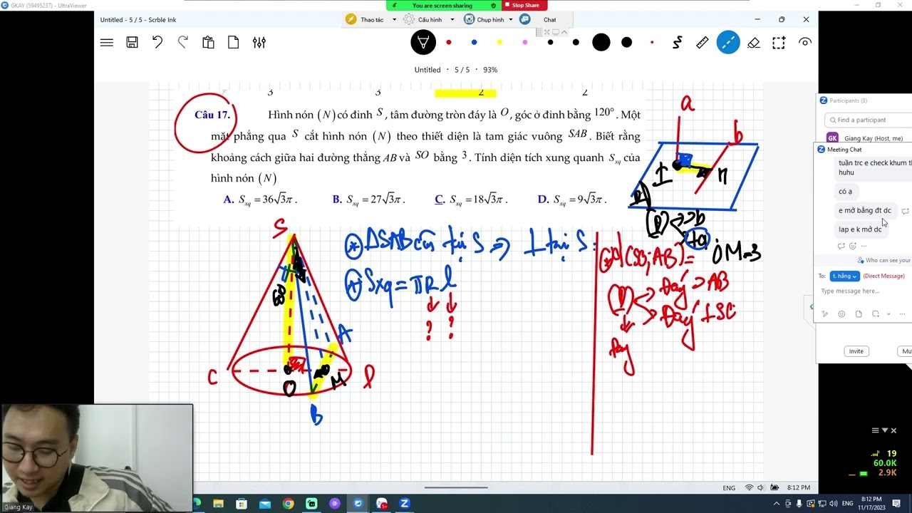 CHỮA TEST 01 NÓN TRỤ CẦU