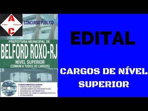 Edital Concurso Belford Roxo-RJ 2016 - Cargos de Nível Superior