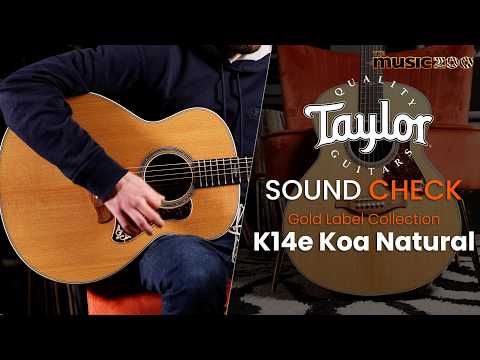 Taylor Gold Label Collection K14e Acoustic-Electric Koa Natural image 13