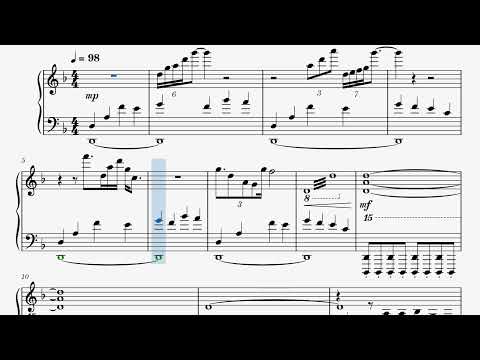 The Decision (Xenoblade Chronicles 2) Piano Sheet Music - 意志(ゼノブレイド2)ピアノ