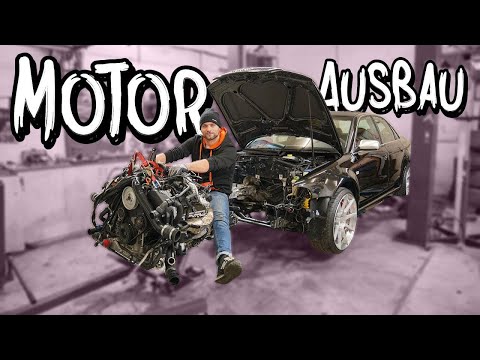 Er kommt wieder raus! Motorausbau an der RS4 Limo | Philipp Kaess |