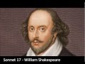 Sonnet 17 by William Shakespeare, read by Ben ...