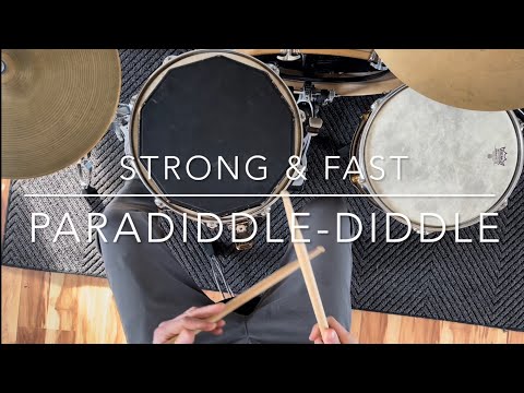 How to Play Strong & Fast Paradiddle-Diddles - Right Hand Lead on Drums