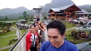 preview picture of video 'Hanging-bridge Adventure with the Team at Campuestohan Highland Resort!'