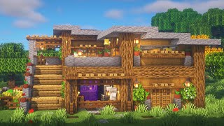 Download lagu Minecraft How to Build a Large Oak Mansion Surviva... mp3