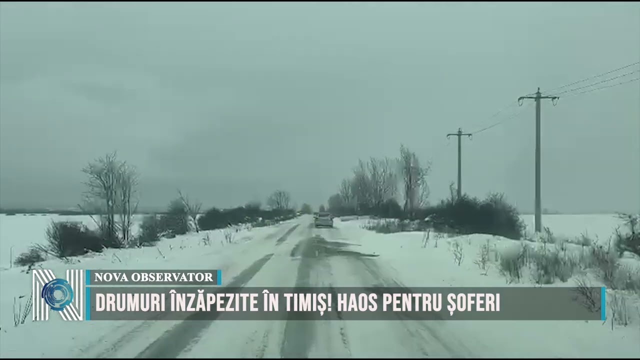 DRUMURI ÎNZĂPEZITE ÎN TIMIȘ! HAOS PENTRU ȘOFERI
