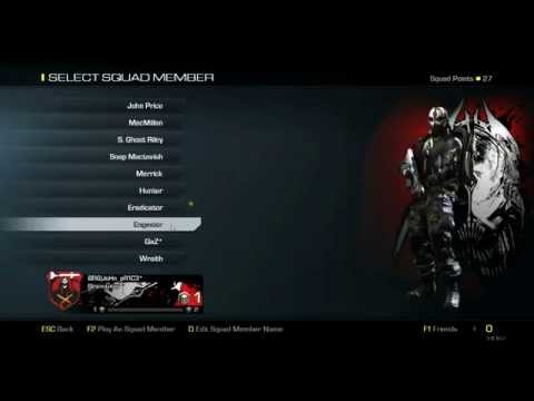 Call of Duty Ghosts Multiplayer All Customization Characters PC