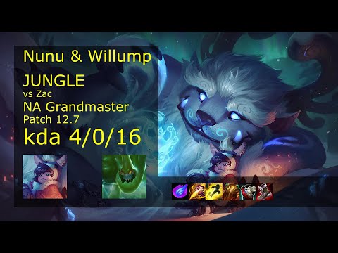 Rank 2 NA Nunu & Willump Jungle: Nunu & Willump vs Zac