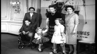 Launch of the National Foundation&#39;s expanded 1959 Program for Victories Beyond Po...HD Stock Footage