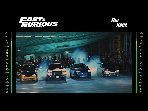 Fast & Furious Engine Sounds - The Race [audio enchanced]
