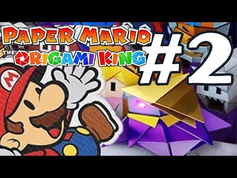 Paper Mario: The Origami King - Gameplay Walkthrough - Toad Town to Graffiti Underground! Part 2