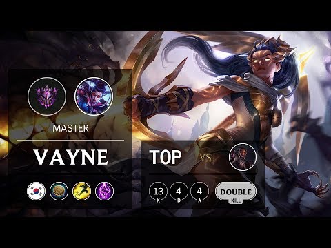 Vayne Top vs Lucian - KR Master Patch 9.15