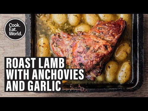 How to make Roast Lamb with Anchovies and Garlic