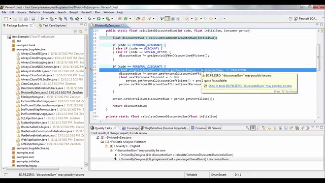 Parasoft Jtest - Static Analysis