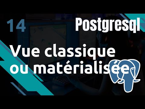 PostgreSQL 14 Vues classiques ou matérialisées | tutos fr