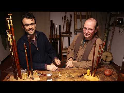 Preparing the aulos for playing 2/4 Ancient Greek Double Pipes Aulos Tutorials