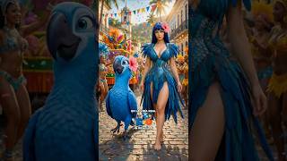RIO COMES TO LIFE 🌴🦜 This is how the birds would look in the real world!#disney #rio #liveaction