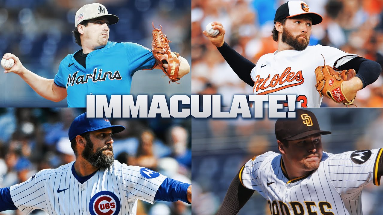 3 STRIKEOUTS, 9 PITCHES. These 4 pitchers had IMMACULATE INNINGS in 2025! 😳