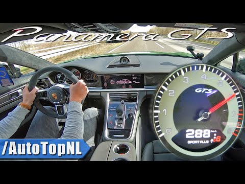 PORSCHE PANAMERA GTS TOP SPEED on AUTOBAHN (NO SPEED LIMIT) by AutoTopNL
