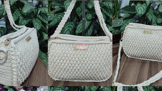 Very easy to knit bag (Part 2) #handmade #knittedbagmaking #bagpattern