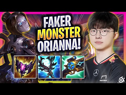 FAKER IS A MONSTER WITH ORIANNA! - T1 Faker Plays Orianna MID vs Corki! | Season 2025