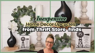INEXPENSIVE HOME DECOR UPCYCLES FROM THRIFT STORE FINDS!~Diy  Decor Crafts~Easy & Cheap Decor Ideas