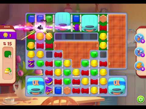 HomeScapes Level 6608 no boosters (17 moves)