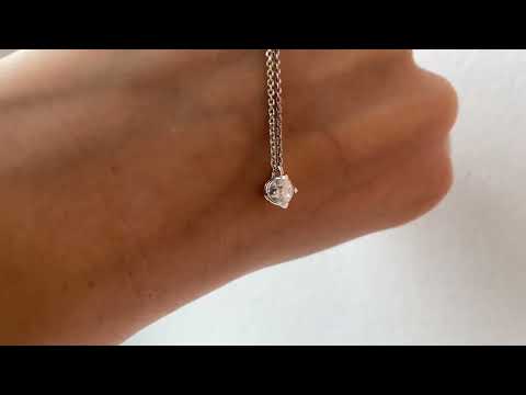 0.5 carat Round Diamond Pendant on a Chain - Style#3479 - PIERRE