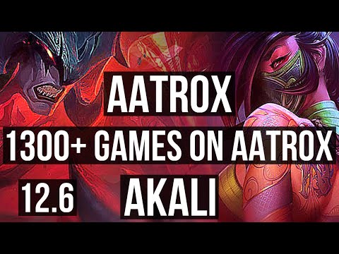 AATROX vs AKALI (TOP) | Rank 1 Aatrox, 2.0M mastery, 1300+ games, 8/4/12 | EUW Challenger | 12.6