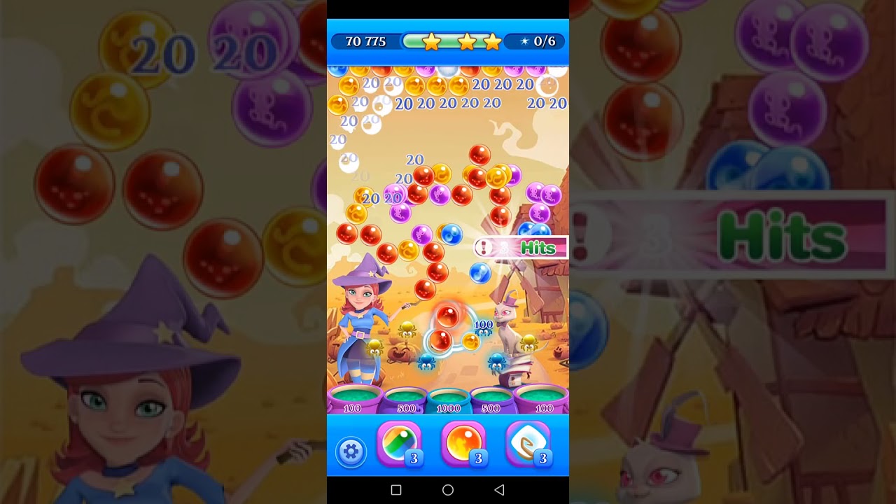 Bubble Witch Saga 2 - walkthrough level 20 all levels complete (android / i...