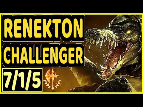 BIOPANTHER (RENEKTON) - 7/1/5 KDA CHALLENGER GAMEPLAY - OC