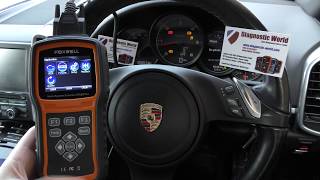 Porsche Cayenne ABS Fault Sensor Diagnose Reset Fix FOXWELL NT520 PRO 011B88 011B0C 955 957 958