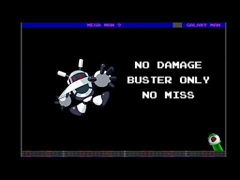 Mega Man 9 - Galaxy Man (Buster Only, No Miss, No Damage)
